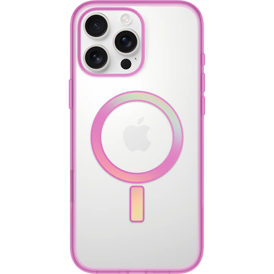 Clear and pink iPhone 16 Pro Max Lumen Series Case